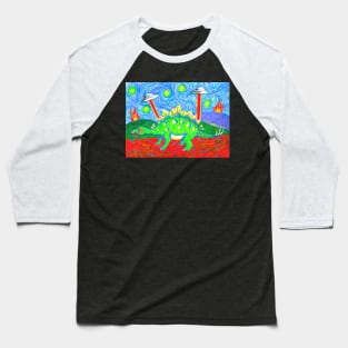 Stacy The Stegosaurus Baseball T-Shirt